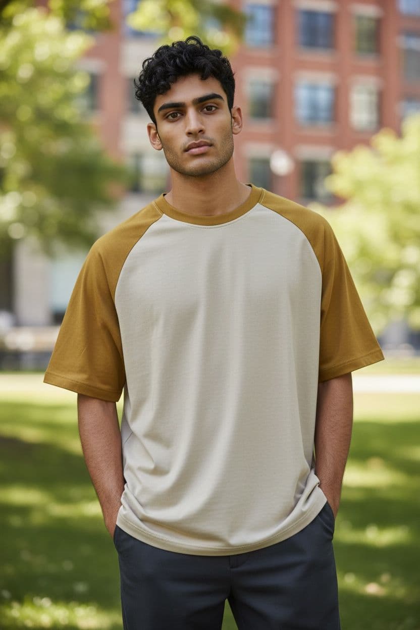 Raglan tee outdoor